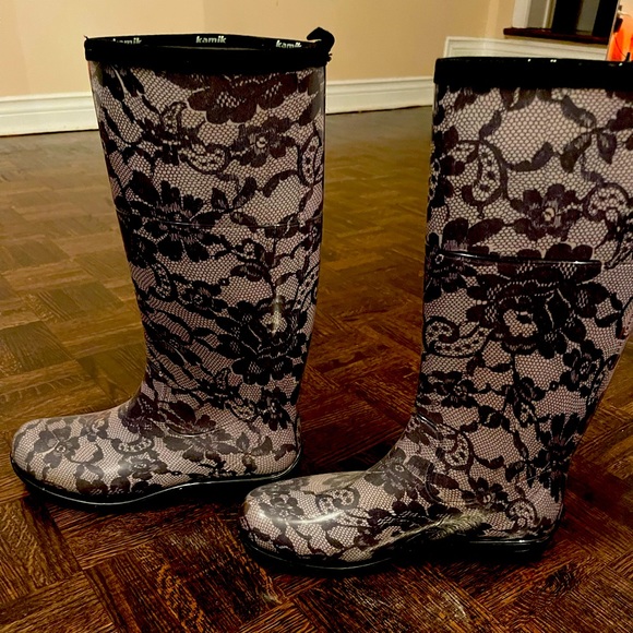 Rain boots- lace design - Picture 1 of 5